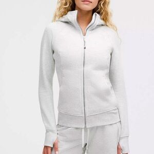 Lululemon Full Zip Scuba Hoodie — Heathered Core Ultra Light Grey